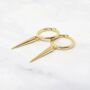 Dainty Spike Huggie Small Hoop Gold Plated Earrings, thumbnail 1 of 2