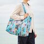Reversible Tropical Print Quilted Cotton Tote Bag, thumbnail 1 of 5