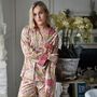 Yellow And Pink Carnation Cotton Pyjamas, thumbnail 1 of 7
