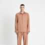 Terracotta Plain Tencel Unisex Loungewear Set, thumbnail 1 of 3