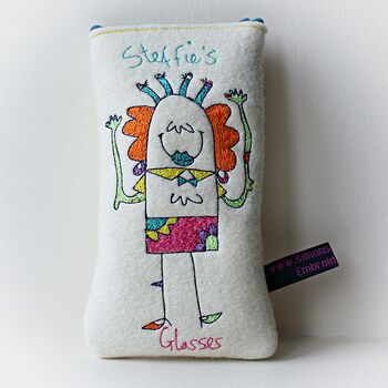 Personalised Four Eyed Monster Glasses Case, 5 of 10