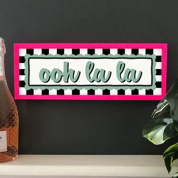 Neon Framed Ooh La La Print, 2 of 6