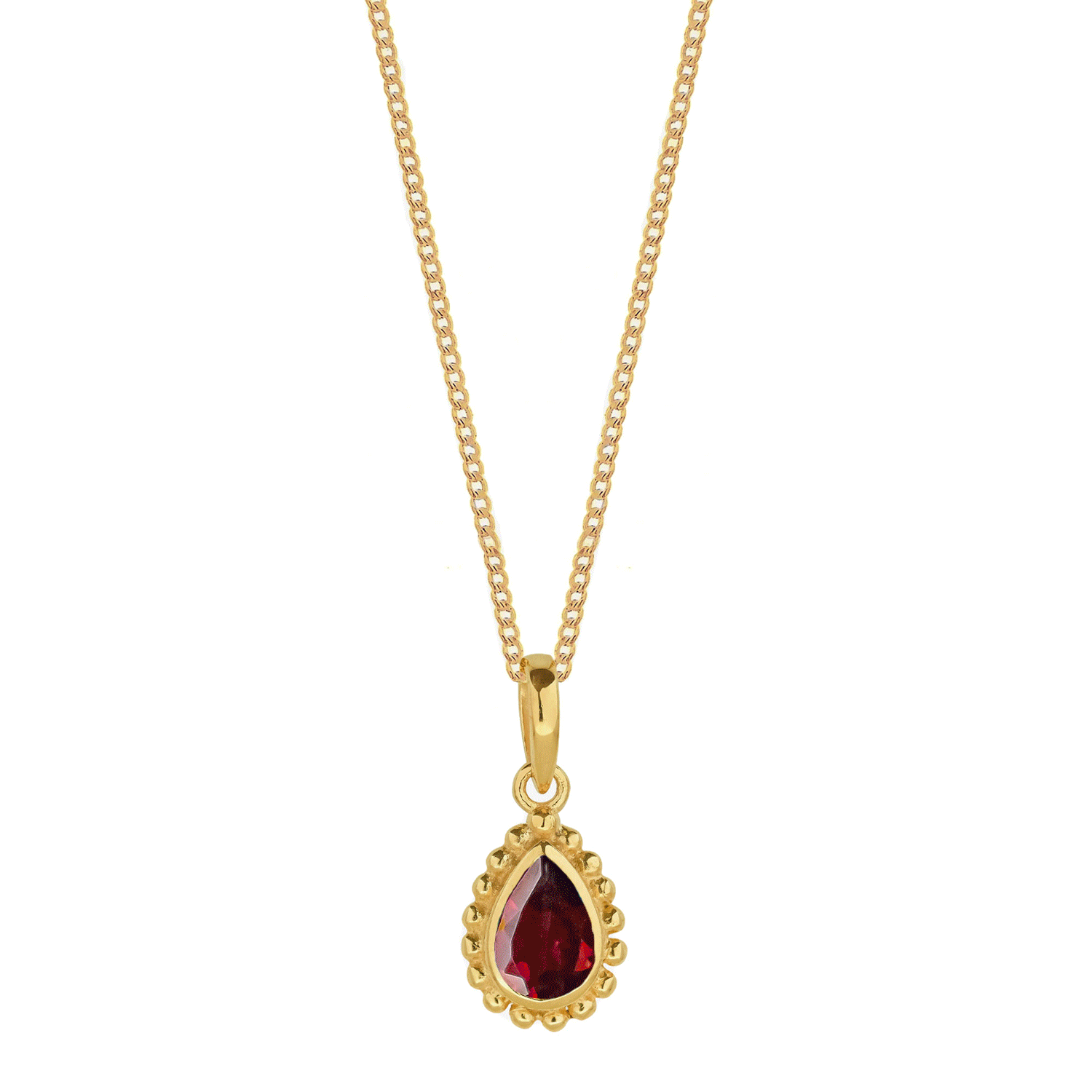 Genuine Birthstone Gold Plated Necklace, thumbnail 4 of 12