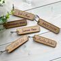 Personalised Wooden Keyring, thumbnail 2 of 9