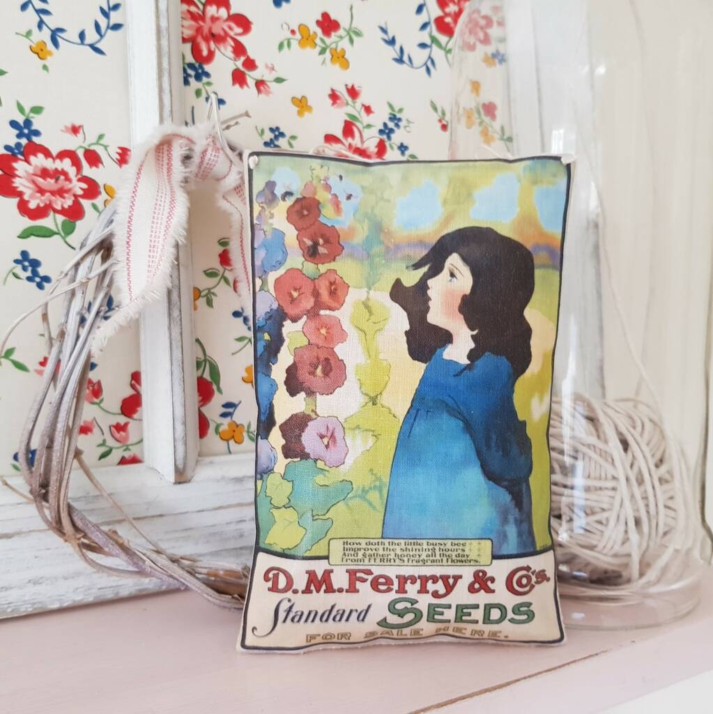 Vintage Fabric Flower Seed Packet Gift, 1 of 4
