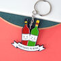 'Partners In Wine' Friendship Keyring, thumbnail 2 of 3