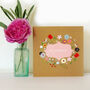 Floral Sympathy Greetings Card, thumbnail 1 of 5