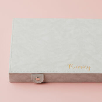 Personalised Grey Single Layer Jewellery Box, 6 of 9