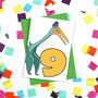 Number Nine Dinosaur Card And Badge Set, thumbnail 3 of 5