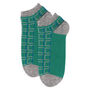 Crosslet Black And Cube Teal Men's Trainer Socks Bundle, thumbnail 7 of 7