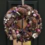 Purple Haze Winter Door Wreath, thumbnail 2 of 4