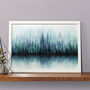 Forest Art Print Abstract Woodland Painting, thumbnail 2 of 3