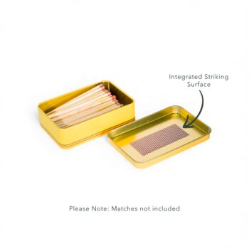 Match Tin Storage Box Candle Home Accessory Matches Funny Gift | Swan Investors, 5 of 6