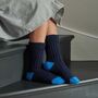 Recycled Silk And Lambswool Blend Cosy Ribbed Socks, thumbnail 9 of 12