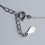 Sterling Silver Heart Bead Anklet, thumbnail 4 of 5