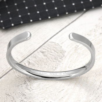 Men's Chunky Sterling Silver Torque Bangle, 7 of 9