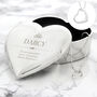The Ultimate Keepsake: Personalised Heart Trinket Box And Necklace, thumbnail 2 of 8