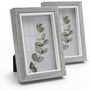 Pack Of Two Grey Wooden Photo Frame For Wall Desk, thumbnail 9 of 9