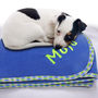 Personalised Harlequin Trim Pet Blanket, thumbnail 2 of 12