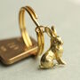 Tiny Rabbit Hare Keyring, thumbnail 1 of 5