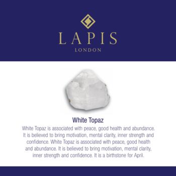 White Topaz Square Cushion Earrings, 6 of 7