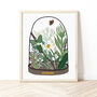 Countryside Bell Jar Print, thumbnail 1 of 4