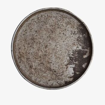 Large Round Zinc Garden Tray Platter 54cm, 4 of 6
