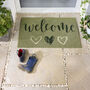 My Mat Printed Coir Welcome Sage Coir 45x75cm, thumbnail 1 of 3