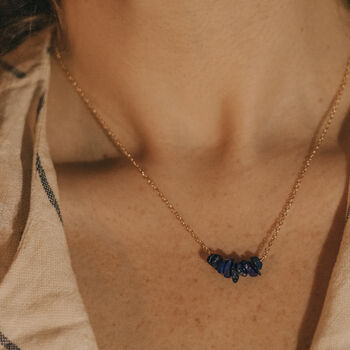 Lapis Lazuli Mini Crystal Necklace, 3 of 5