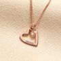 Personalised Heart And Bail Or Star Birthstone Charm Necklace, thumbnail 4 of 9