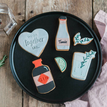 Gin And Tonic Biscuit Gift Set, 3 of 4