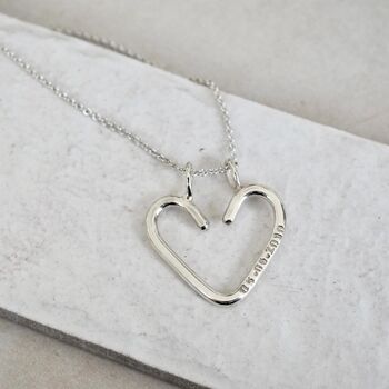 Personalised Heart Ring Keeper Necklace, 4 of 12