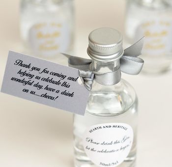 Silver Grey And Gold Label Pack For Diy Wedding Favours, 3 of 3