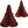 Two Crimson Honeycomb Tree Standing Decorations, thumbnail 2 of 2