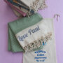 Personalised Cotton Throw Blanket, Gift For Her, thumbnail 9 of 12