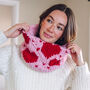 Knit Your Own Valentine Heart Snood Kit, thumbnail 6 of 10