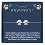 Personalised Dog Paws Print Bracelet Engraved Name, thumbnail 6 of 8