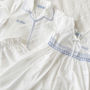 Personalised Kid's White And Blue Cotton Pyjama's, thumbnail 5 of 5