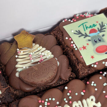 Personalised Rudolph Brownie Box, 3 of 4