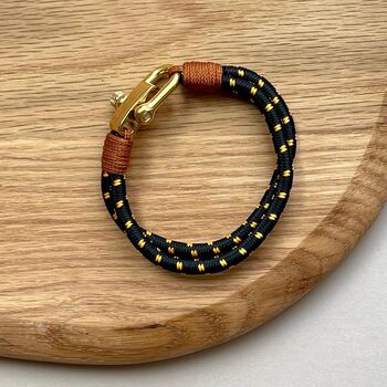 Men's Double Strand Cord Adjustable Bracelet, 4 of 4