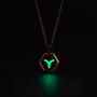 Aries Zodiac Glowing Pendant Necklace With Uv Keyring Torch, thumbnail 1 of 12