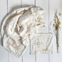 Embroidered Personalised Muslin + Comforter Gift Set, thumbnail 1 of 6
