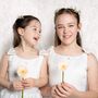 Kids Sterling Silver And Gold Daisy Stud Earrings, thumbnail 3 of 4