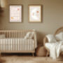 Set Of Two Moon And Love Quote Nursery Art Prints, thumbnail 2 of 4