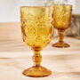 Luxury Embossed Coloured Wine Goblet Collection, thumbnail 4 of 8
