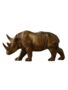 Antique Bronze Rhino Sculpture, thumbnail 3 of 6