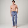 Men's 'Navy Paisley' Crisp Cotton Pyjama Trousers, thumbnail 1 of 4