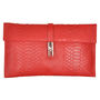 Rouge Textured Envelope Clutch, thumbnail 1 of 5