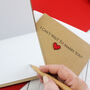 Personalised I Can't Wait To Marry You, Love Heart Card, thumbnail 3 of 7