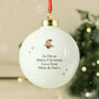 Personalised Initial Little Robin Bauble, thumbnail 4 of 9